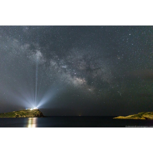 The Milky Way over the Temple of Poseidon #nasa #apod #milkyway #galaxy #templeofposeidon