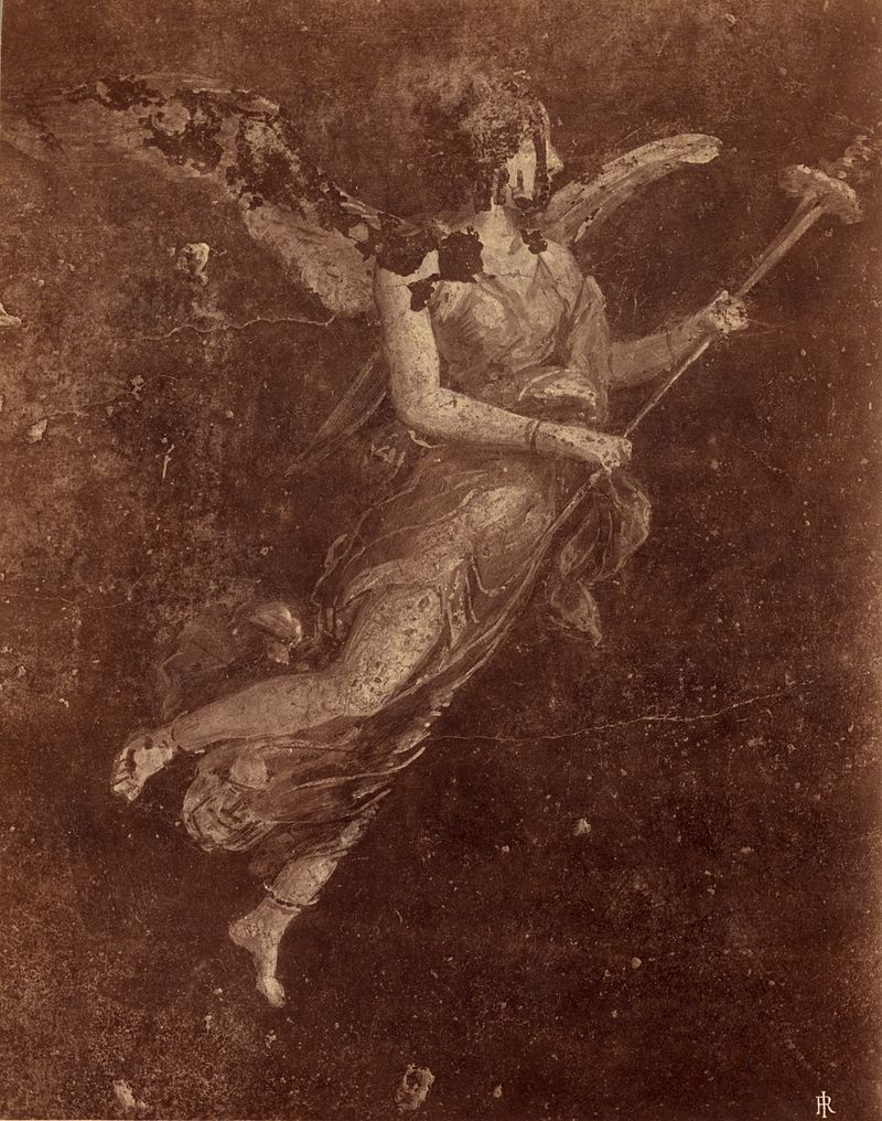 speciesbarocus: Carlo Brogi - Fresco in the House of the Vettii, Pompeii (c. 1900). 