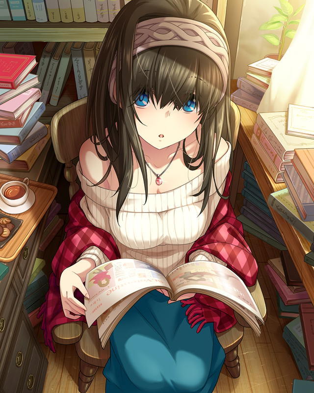 cinderella-girl-srs:  [一瞬の誘惑]鷺沢文香 [Moment’s Temptation] Sagisawa