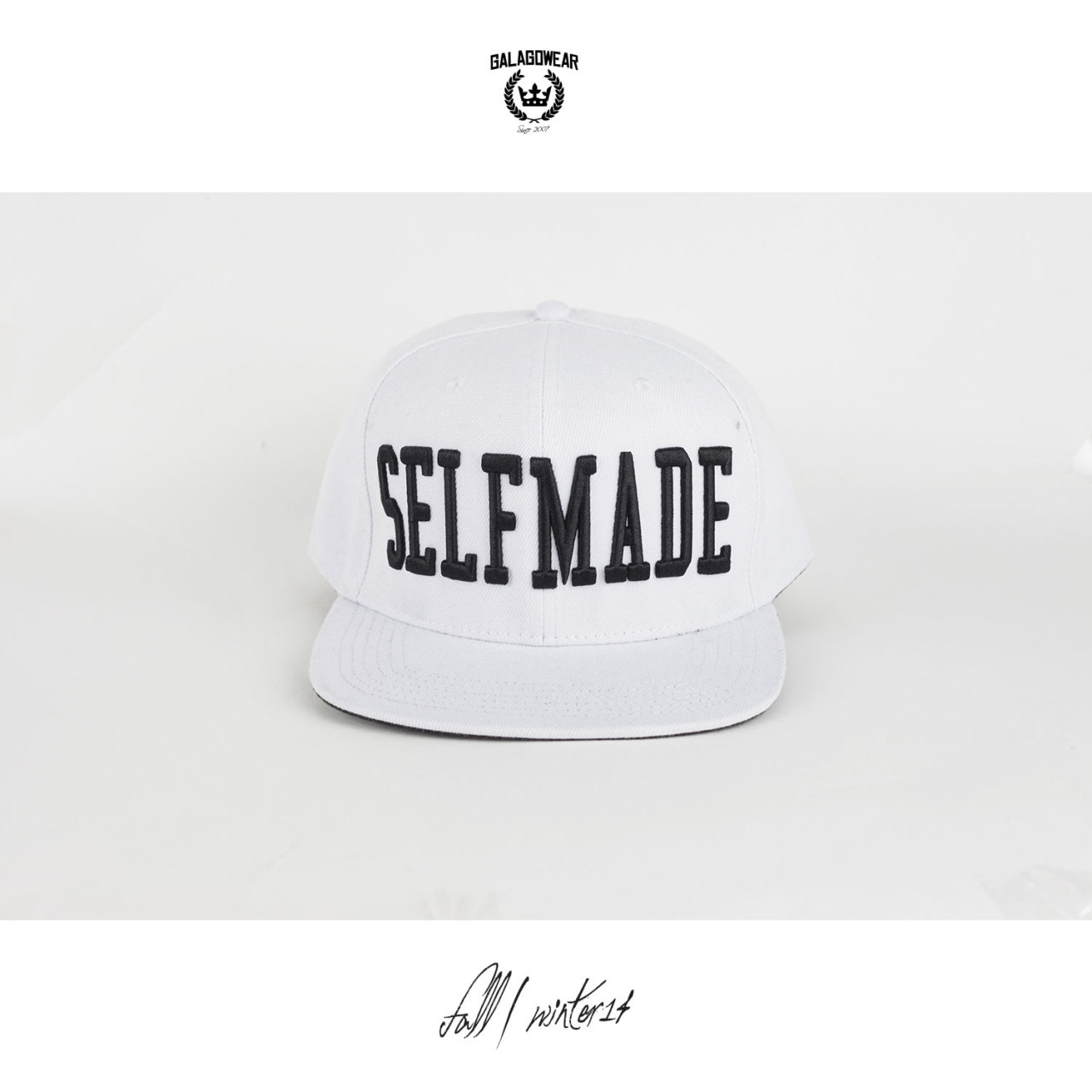 The white Selfmade snapback out now with the rest of Galagowear AW14 collection - www.galagowear.com #galagowear