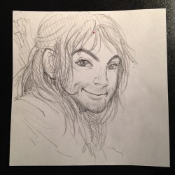 lorna-ka:  зайка :3 two-minute sketch before going to bed I know he doesn’t look like himself but hey Aidan is difficult and I was drawing from memory :o  