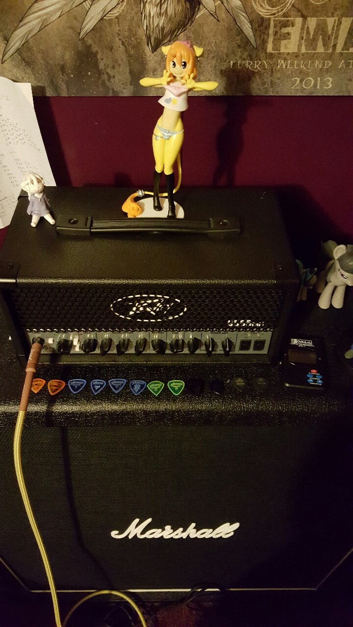 My music things. Im super happy with my set up now :)