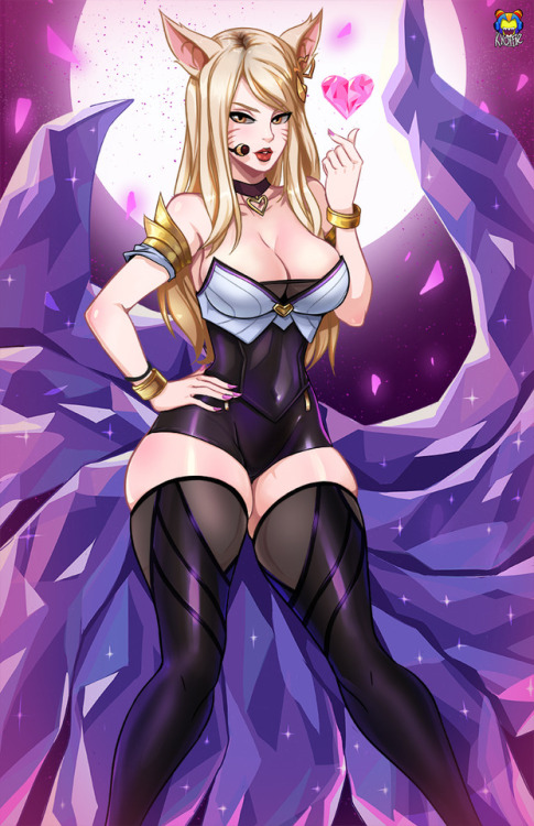 The first is K/DA Ahri! &lt;3  #kdaahri  #KDA  #LeagueOfLegends https://www.patreon.com/kyoffiehttps