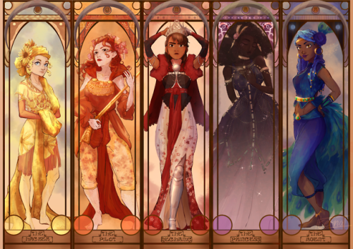 eerna: Annnnd the entire print set of fashion Lunar girls is done~ You can get the posters and other