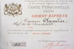 labelleotero:  Ticket for the Orient Express
