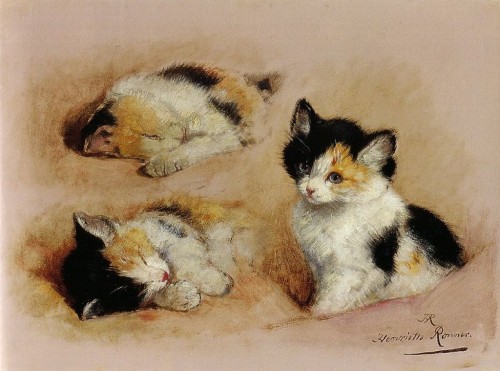 dreamsinthyme:Henriëtte Ronner-Knip, Dutch/Belgian (1821-1909)