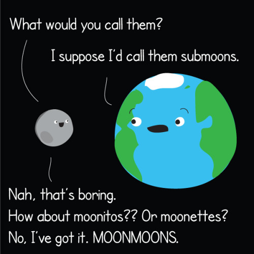 thequarkside:While we’ve never seen one, theoretically moons orbiting moons is possible under 