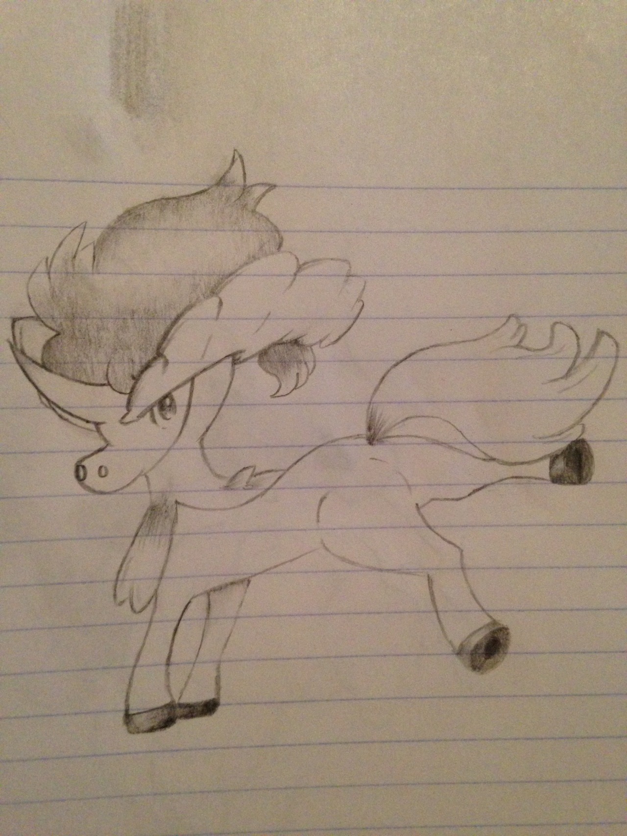theswordalchemist:  Been doing some pokemon art from bulbapedia pages in school when