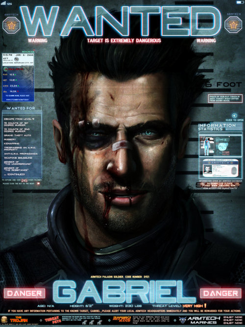 LMS - WANTED POSTER - GABE by DanLuVisiArt