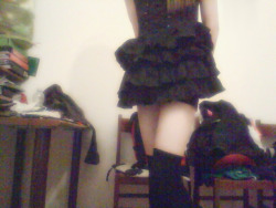   Black Dress, Black Stockings! Part 2!