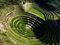 Tansyblue:  Humanoidhistory:  Ancient Inca Terraces In Moray, Near Cusco, Peru. (National