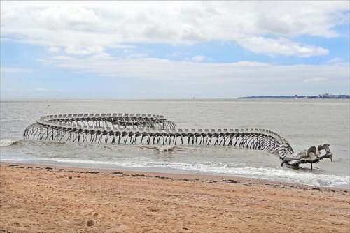 atlasobscura:Serpent D’Océan - Saint-Brevin-les-Pins, France Stuck in a perpetual sta