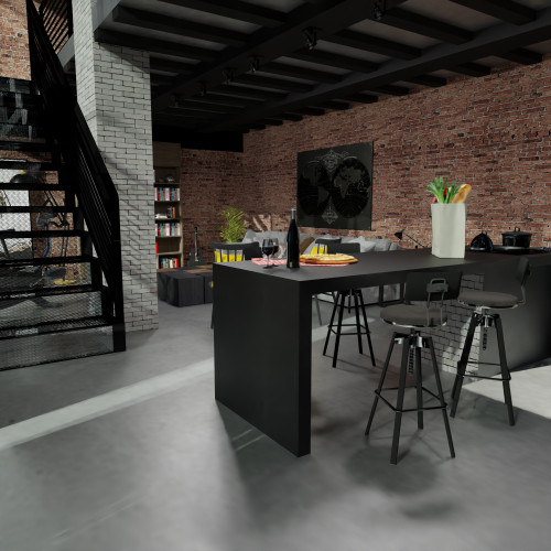 simpledesigner:[SD] *Exclusive* Industrial Loft * Blender Scene (Not in Game) * Eevee and Cycles *