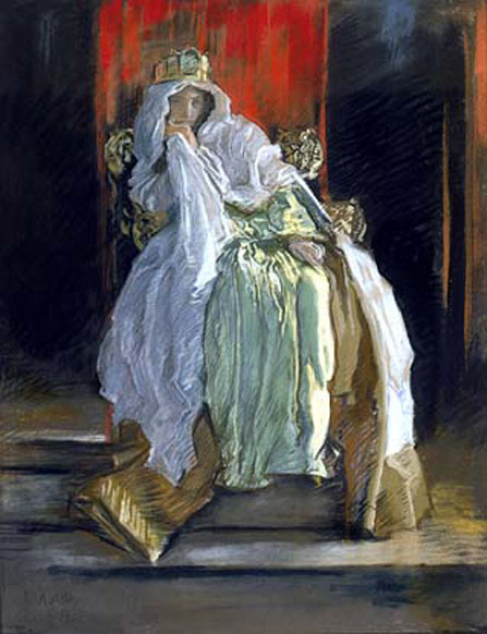 The Queen in Hamlet by Edwin Austin Abbey