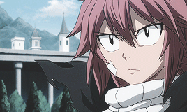 angrycucco:   「 Fairy Tail 」 ✧ Natsu Dragneel + Long Hair Bonus Gif ;w; 