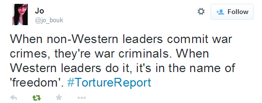 sandandglass:  A selection of Tweets from #TortureReport 