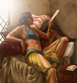 rhodaperdition:  Josie is already knee deep in work by the time most people get up, but she does it in style. I’ll probably see things I hate about this by tomorrow, but for today I’m a-ok with it!