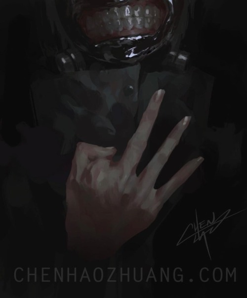 What&rsquo;s 1000 minus 7? Kaneki from Tokyo Ghoul - - - - #painting #paintingart #art #digitalart 