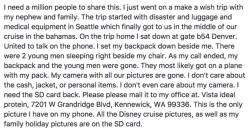 timemachineyeah:   “I need a million people to share this. I just went on a make a wish trip with my nephew and family. The trip started with disaster and luggage and medical equipment in Seattle which finally got to us in the middle of our cruise in