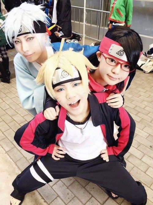 Omg Team konohamaru cosplay 