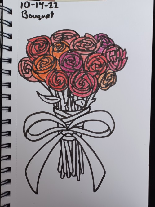 Inktober 6 - Bouquet