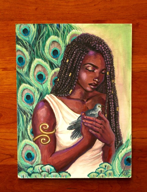 christytortlandart: Hera’s Compassion. Finally finished.Gouache painting, 9″x12″ on illustration boa