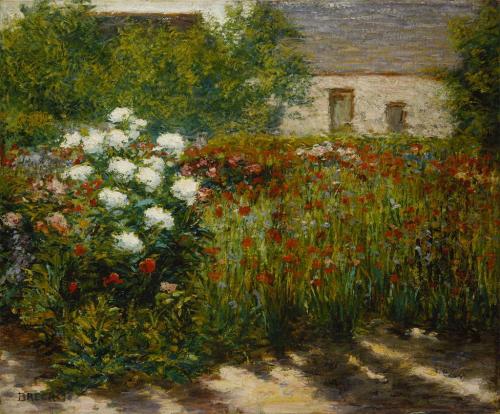 Garden at GivernyJohn Leslie Breck (American; 1860–1899)ca. 1887–91Oil on canvas Terra F