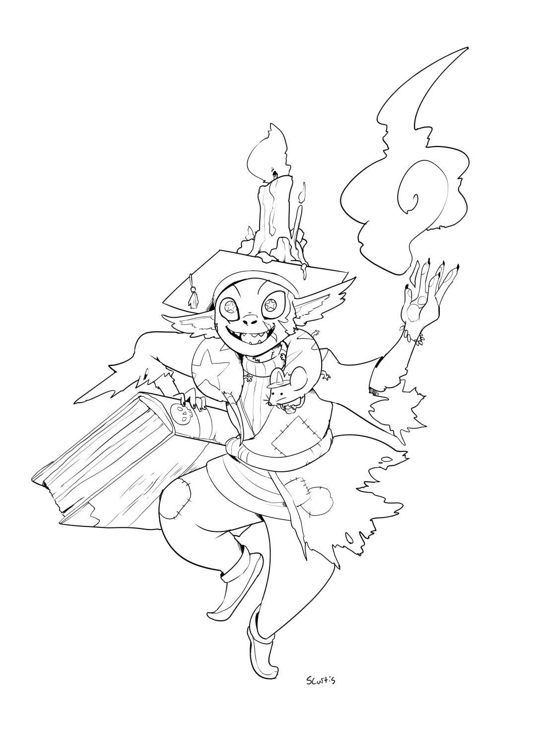 spencercurtisart:  “Hey! Want to see my Thesis??”(WIP)Not all goblins pursue