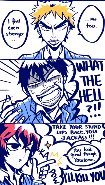 panicprince:  for ywpd_69min theme: “LIPS” arakita, your lips don’t even make sense 