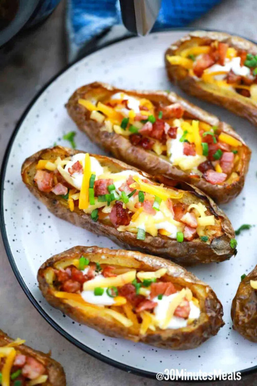 foodffs:  Air Fryer Potato Skins Recipe: