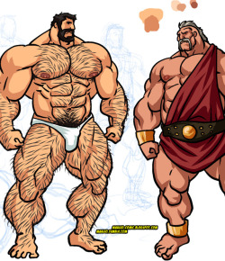 mauleo:   New Character Design for future Hercules comic.