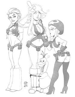 grimphantom:  callmepo:  What did you say recruit? by CallMePo  Grimphantom: Be glad Olaf’s not grabbing her by the ass XD 