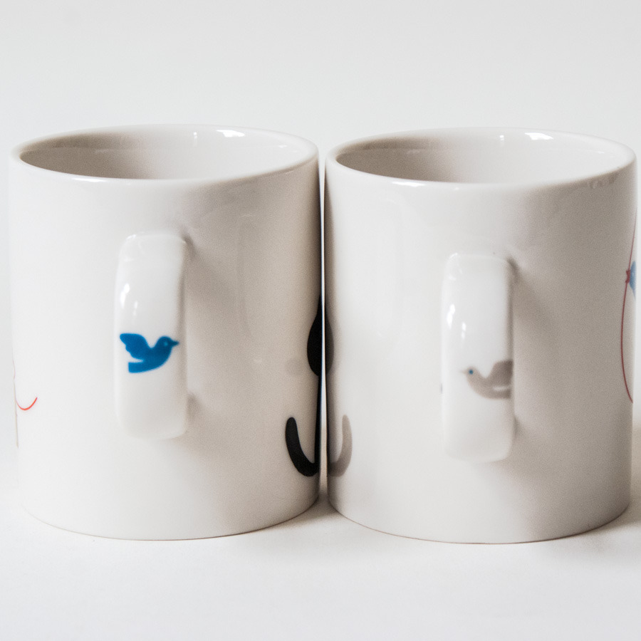 zakka-shop:  Who needs doge when you’ve got cats? Our Miranda cat pair mugs are