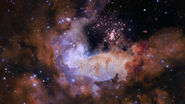 astronomyblog: Celestial Fireworks: Into Star Cluster Westerlund 2  What if you could go directly to a cluster where the stars are forming? This animation was done with 3D computer modeling of the region around the star cluster Westerlund 2, based on