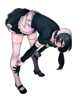 uchihaforsmut:  Not so kawai friendly Itachi in a maid outfit because… science. 