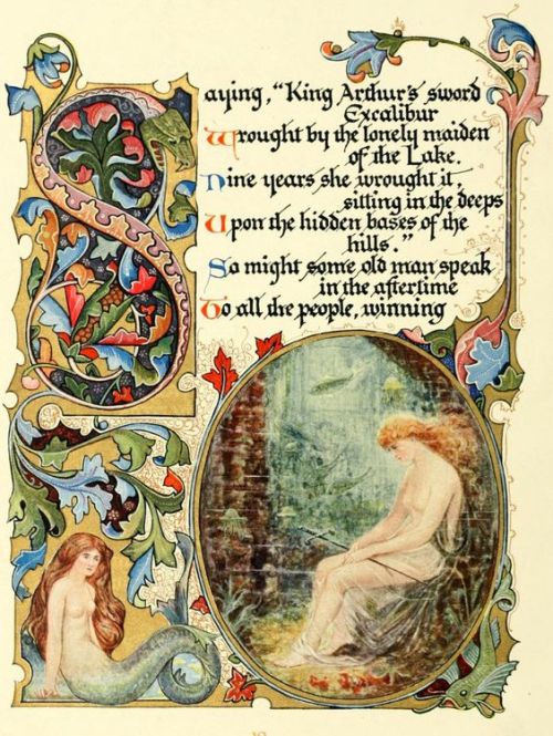 afaerytalelife: Tennyson’s Morte d’Arthur, illuminated by Alberto Sangorski.Published 19