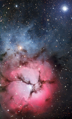 Astronomicalwonders:  The Trifid Nebula - M20 The Massive Star Factory Known As The