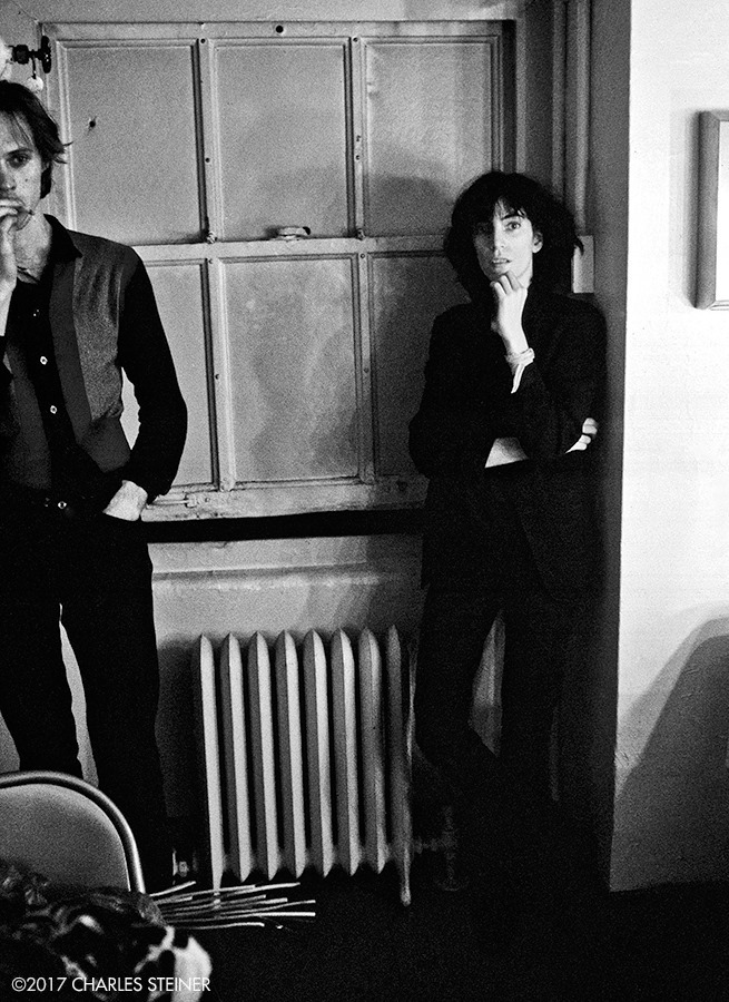 infamousgifts: Tom Verlaine &amp; Patti Smith in New York City, 1975. Photo by