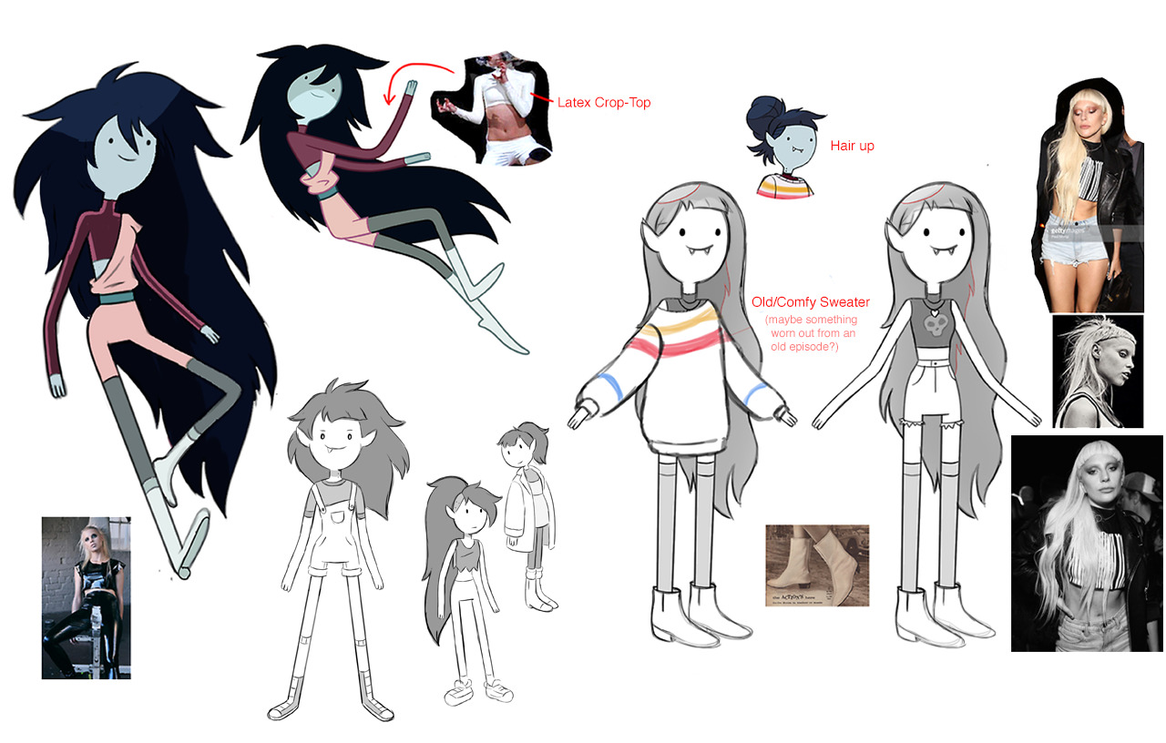 halfglovepunch:Here are some sketches/predesign stuff for Marcy &amp; Hunson.