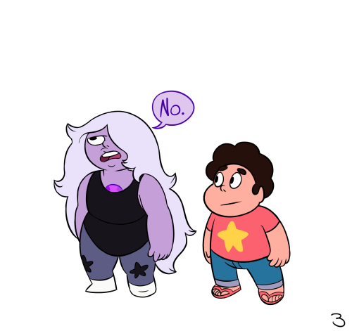 sketchmatters:  eggcats:  sketchmatters:  I wasted so much time on this.  I was honestly expecting this to end with either Steven or Amethyst revealing that Amethyst actually just ate the card  DARN IT, I LIKE YOUR IDEA A LOT BETTER THAN MINEHERE’S