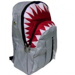 awesomeshityoucanbuy:  Great White Shark BookbagThe great white shark book bag is a great way for kids to let everyone know they roll deep with the baddest mofos in the ocean, the great white shark. It’s been reported that owners of the great white