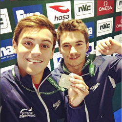 hey-daley:    dannielgoodfellow: Second World Series stop here in Dubai and our second medal! Came away with a silver with@tomdaley1994 😃   