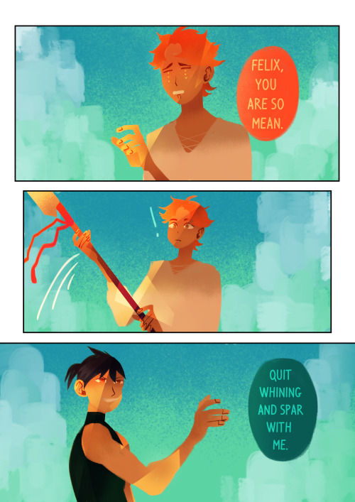keypyon:I drew this 16 pages full colour comic for Felix’s birthday. Have fun reading this thing and
