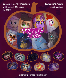 pregnantponypack:  Happy Halloween! We have dozen of artists and a writers that volunteers to make this pack come true.Inside will contain at least 20 images with varies of costume and the belly size from normal to hyper. We done this pack because the