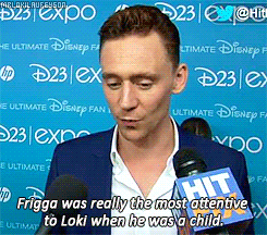  tom hiddleston alphabet ↳ r: Relationship with Loki and Frigga. 