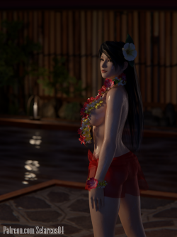 setarcos04: Momiji Late Night Bath   I am 75% satisfied about the wet skin effect. Still a long way to go. 1440p: imugr   Credits:Zen Garden by deexieMomiji by xps-fanatic      2560*1920 resolution available at my Patreon. 