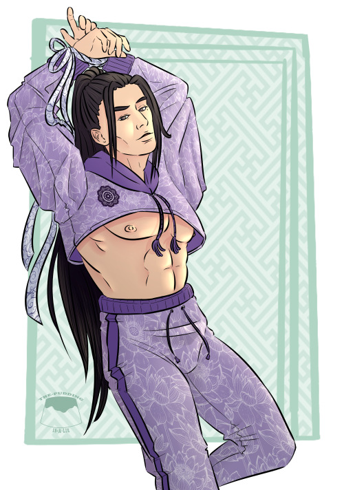 Took me a bit to finish gym au Jiang Cheng because of a mean migraine - but here he is; all coloured