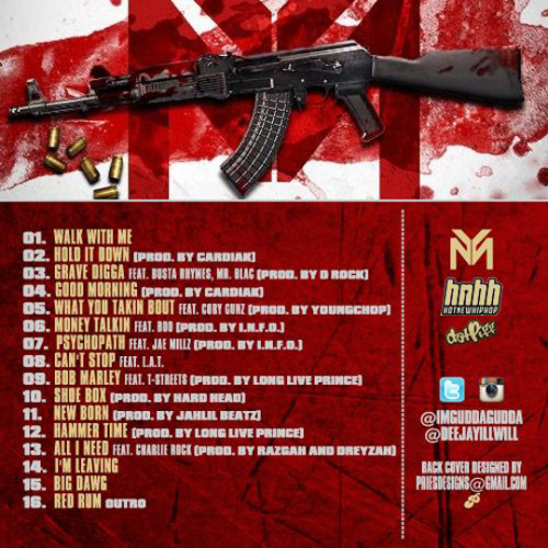 Gudda Gudda releases the official tracklisting for his upcoming Redrum mixtape, which