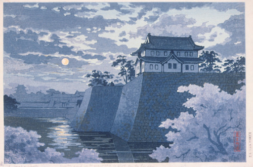 thejapanesewoodblock:Spring Moon at Osaka CastleTsuchiya Kōitsu (Japan, 1870-1949)Japan, 1932Prints;