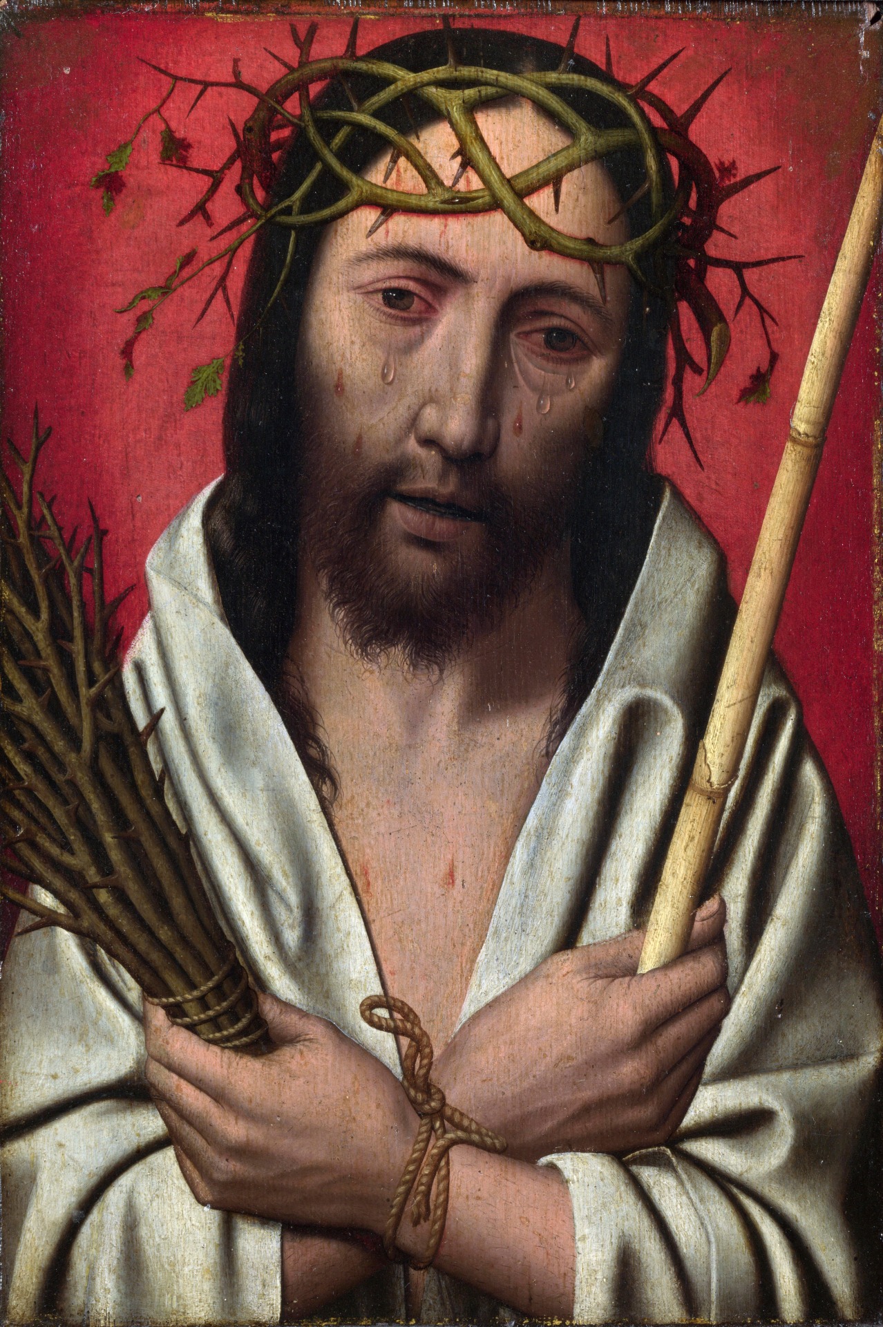 nataliakoptseva:  Style of Jan Mostaert - Christ Crowned with Thorns 